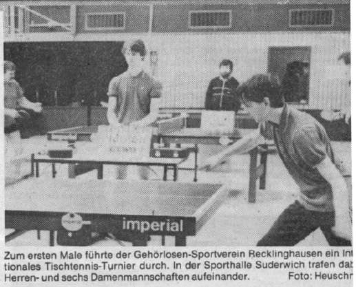 Tischtennis Geschichte 1