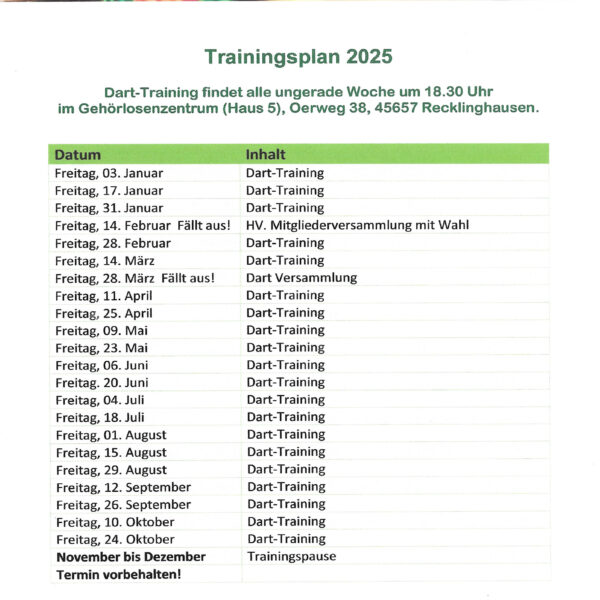 Dart training 2025 600x600