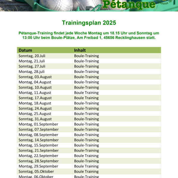 Gsv petanque trainingsplan 2025 600x600